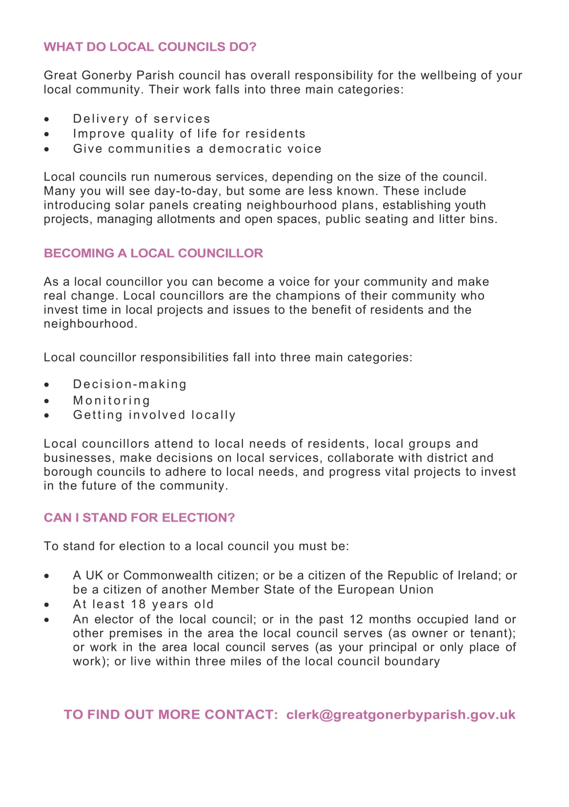 Councillor Recruitment Poster 2